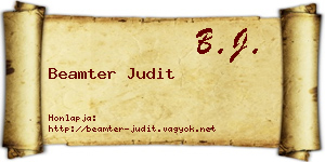 Beamter Judit névjegykártya